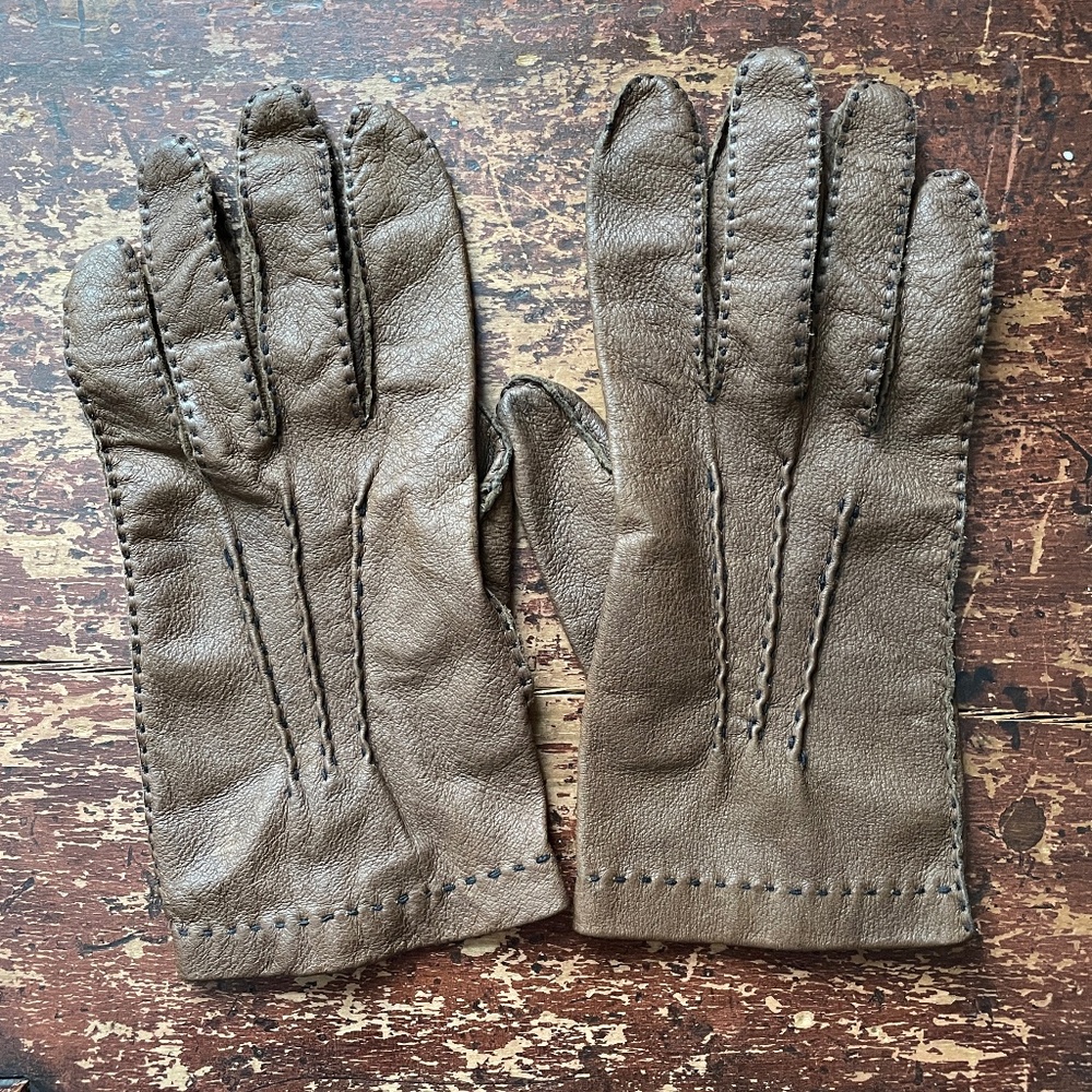 vintage leather driving gloves - Picture 2 of 11